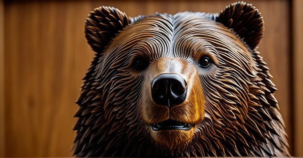 Tête d'ours en bois : artisanat et décoration originale